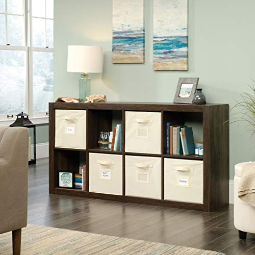Sauder Stow-away Cube Storage 8-Cube Organizer/Pantry cabinets, Smoked Oak finish