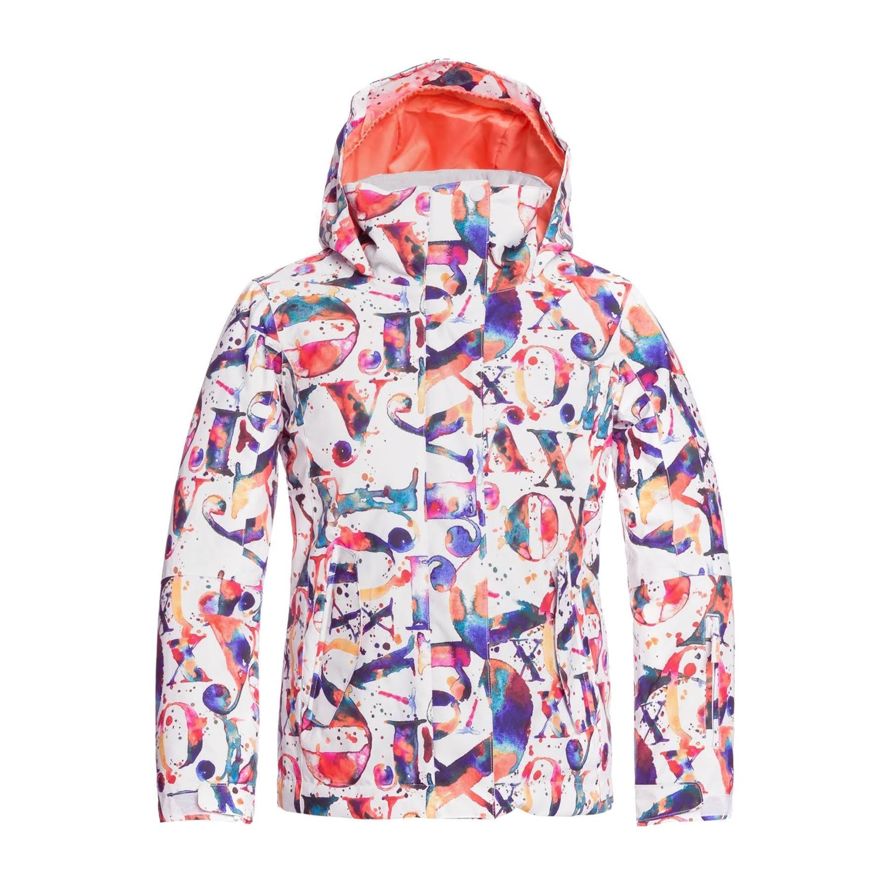 Roxy RX Jetty Girls Snow Jacket - Bright White Magic Carpet
