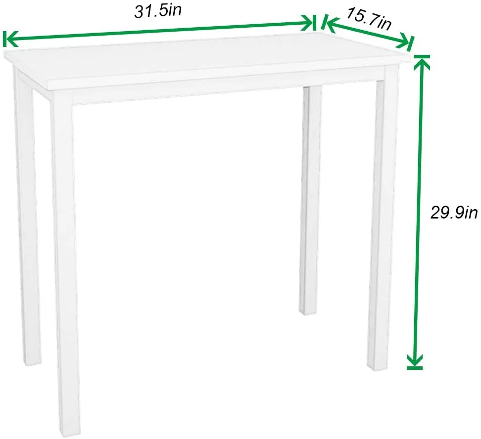 SOGES Small Computer Desk 31.5 inches Sturdy Writing Desk for Small Spaces, White