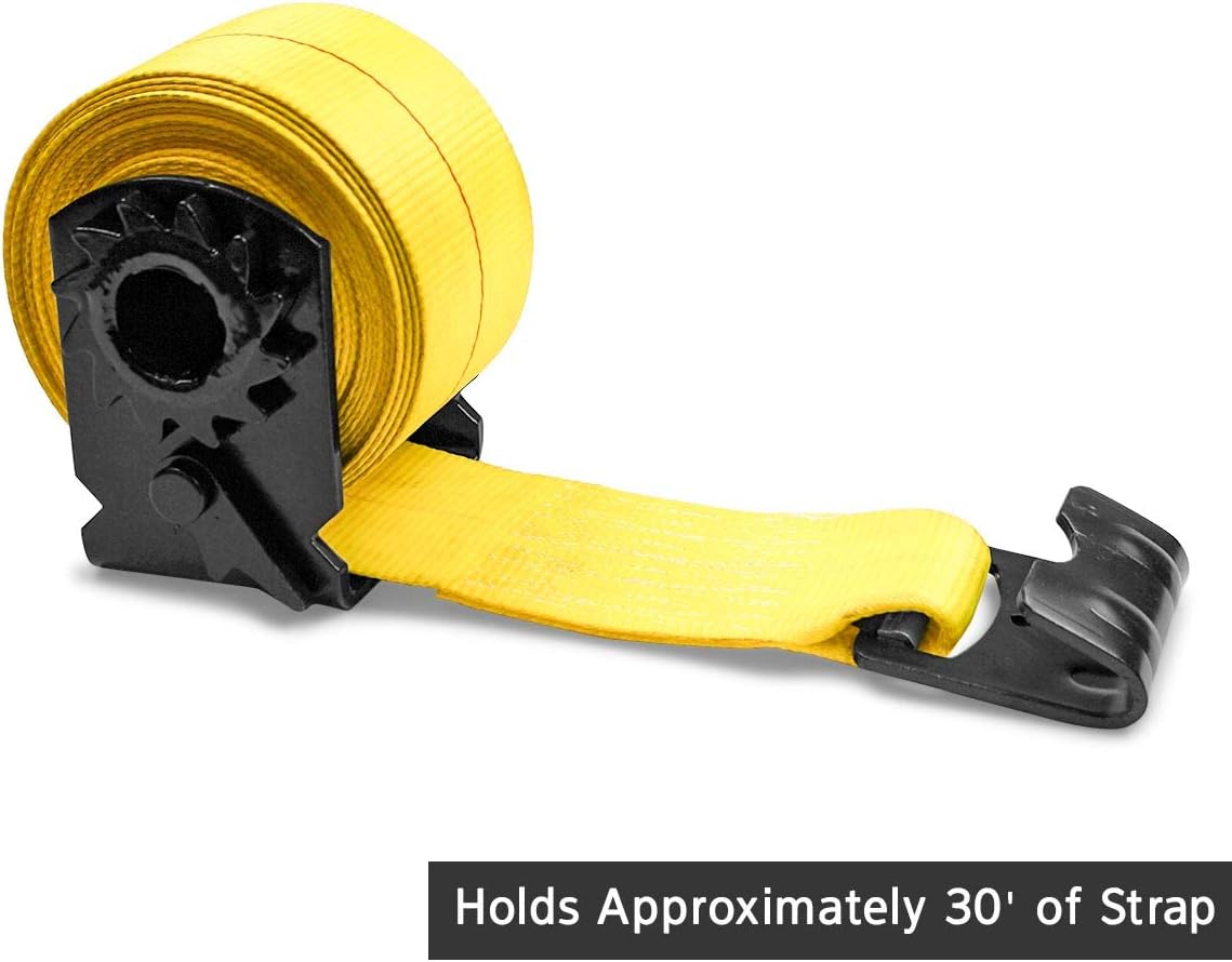 DC Cargo Mall Sliding Winch for Flatbed Trailer | Heavy Duty Standard Tie-Down Winch