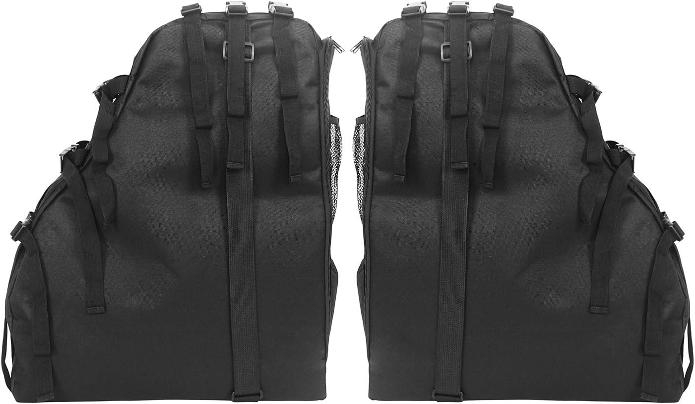 u-Box 2X Roll Bar Storage Bag Cargo Cage Multi-Pockets Organizers Tool Storage Compatible with Jeep Wrangler TJ JK & Unlimited 4-Door 97-18