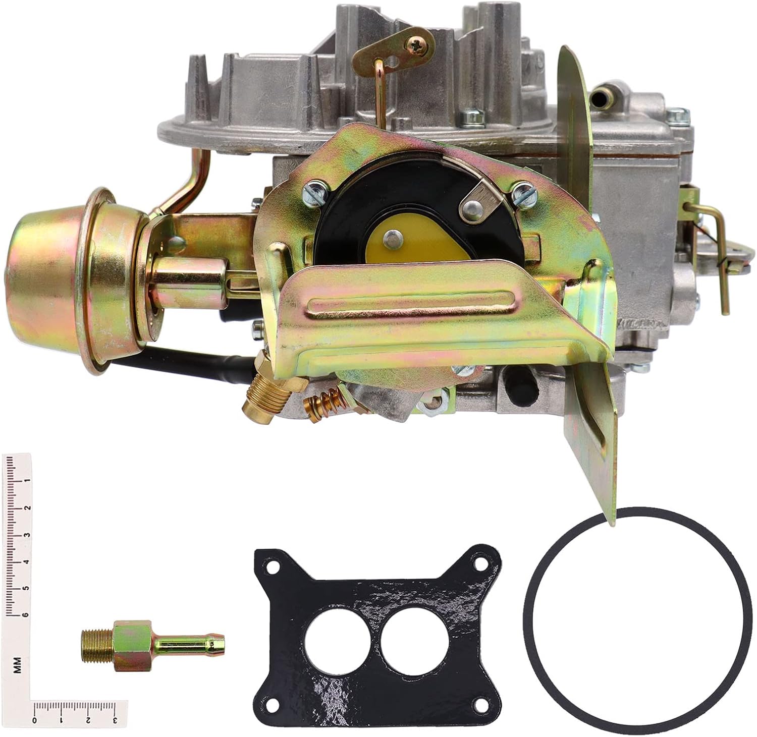 THUNDERMINGO 2 Barrel Carburetor Carb 2100 2150 A800 Fits For Ford 289 302 351 Mustang Cu Jeep Engine F100 F250 F350 Jeep 360 Cu Electric Choke Carb