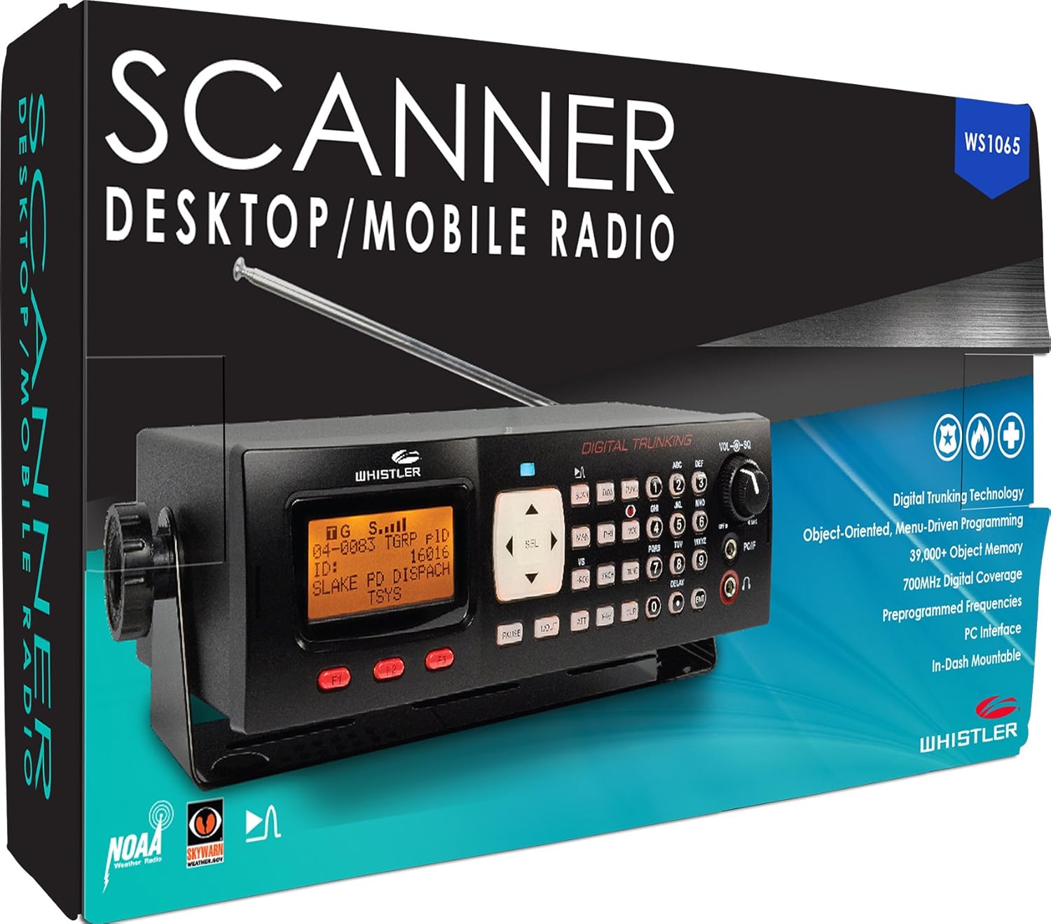 Whistler WS1065 Desktop Digital Scanner,Black