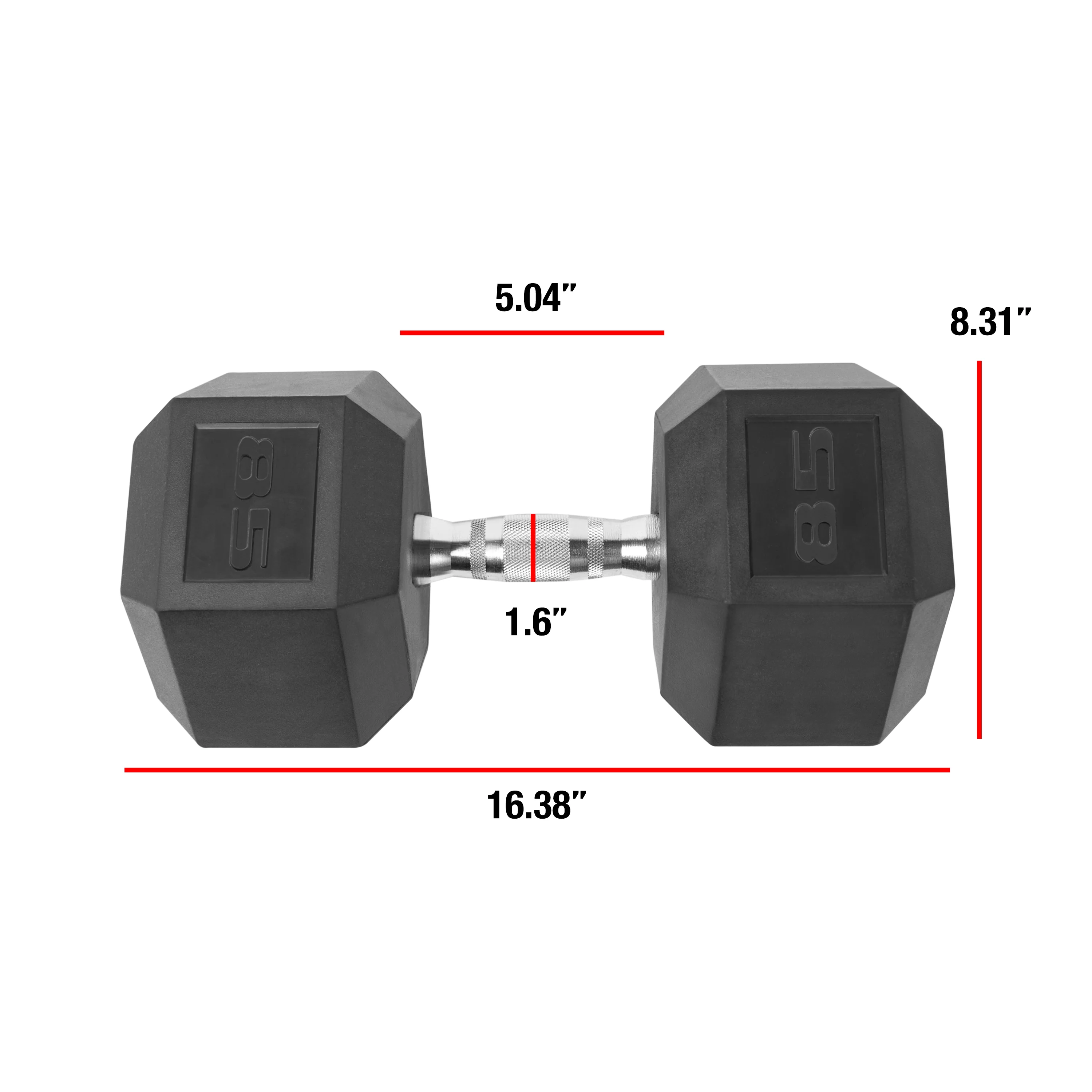 CAP Barbell Coated Hex Dumbbell, Single 85 lbs