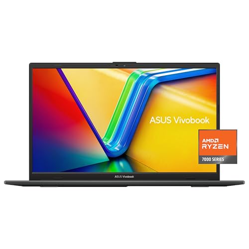 ASUS Vivobook Go 15.6” FHD Slim Laptop, AMD Ryzen 3 7320U Quad Core Processor, 8GB DDR5 RAM, 256GB SSD, Windows 11 Home, Fast Charging, Webcam Sheild