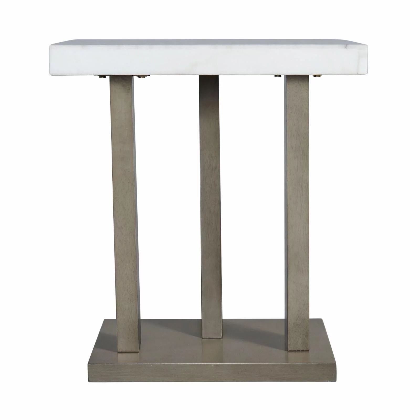 Picket House Furnishings Graham Square End Table in Gray