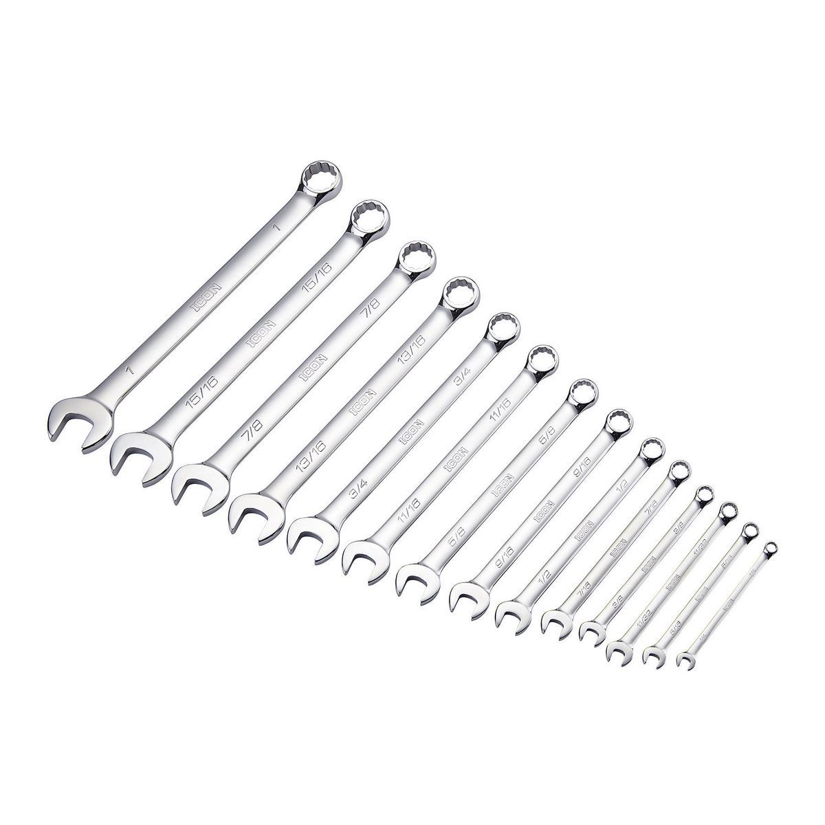 ICON Professional SAE Combination Wrench Set, 14 Piece