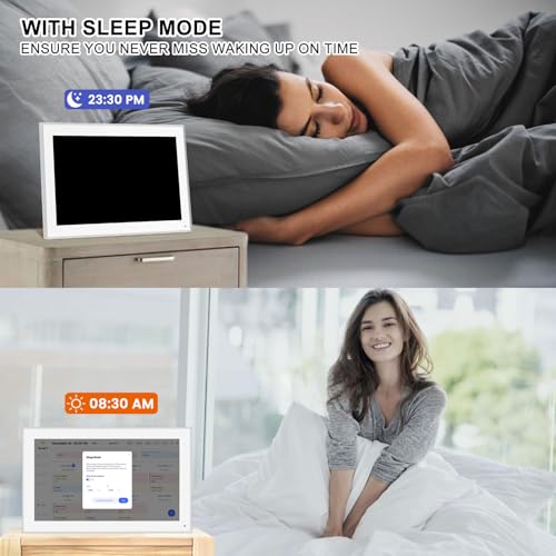 10.1 Inch Smart Digital Calendar Planner & Chore Chart, IPS HD Touchscreen Interactive Display for Family Schedules
