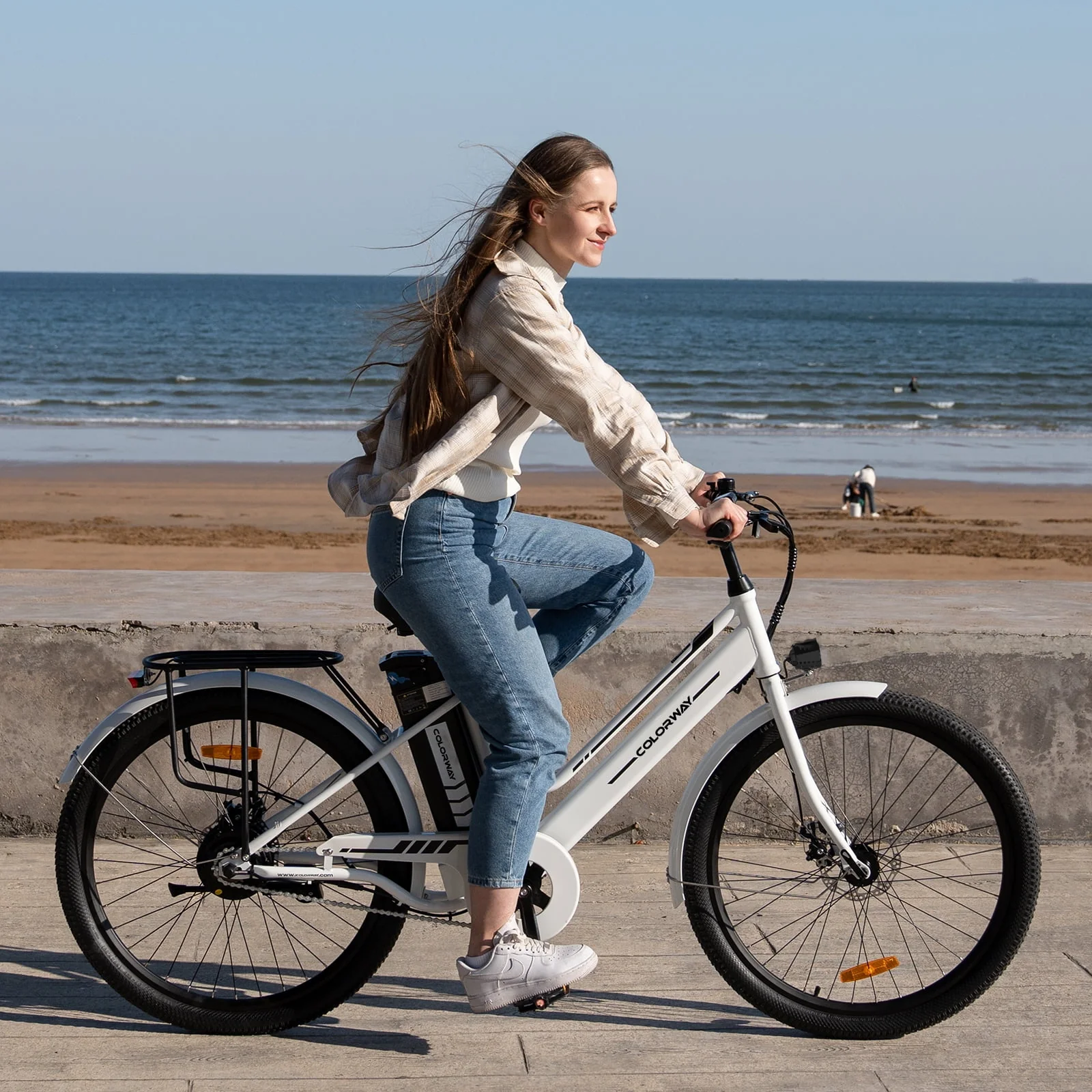 COLORWAY 26 Electric Bike for Woman, 500W Powerful Motor, 36V 12AH Removable Battery E Bike, , Max. Speed 19.9MPH Electric Bicycle