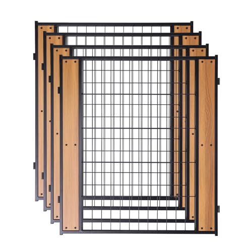 Heavy Duty Dog Playpen 32 Inch Height - Indoor Outdoor Pet Fence Enclosure for Medium and Small Dogs