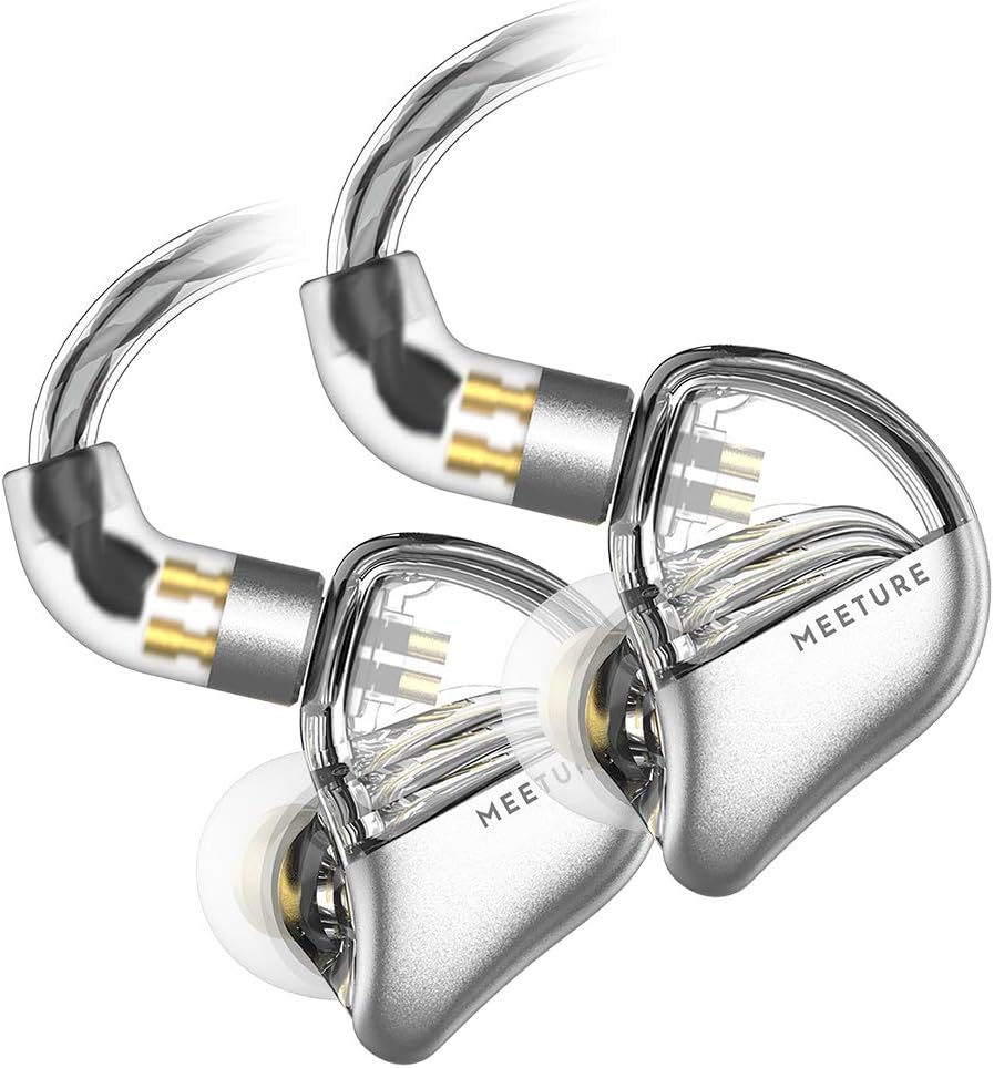 SIMGOT MT3 Hi-Res in-Ear Monitor Headphones, IEM Earphones with Detachable Cable, Noise-Isolating Musician Headset with Dynamic Driver