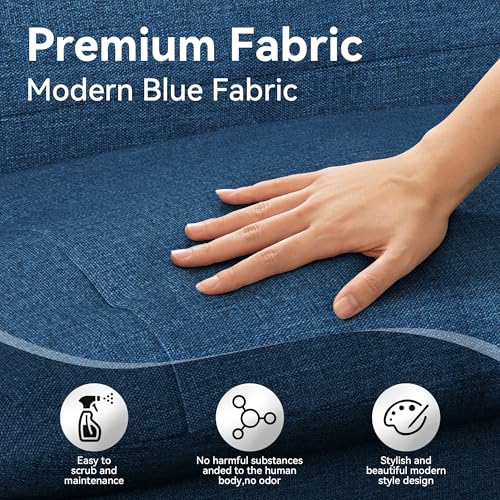 Faux Leather Futon Sofa Bed,Convertible Futon Couch,Memory Foam Loveseat Sleeper Sofa,Small Splitback Modern Folding Couch for Living Room,Office