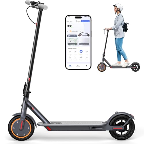 Electric Scooter, Folding E Scooter for Adults with Seat, 350W Motor, 8.5" Tire, 19MPH