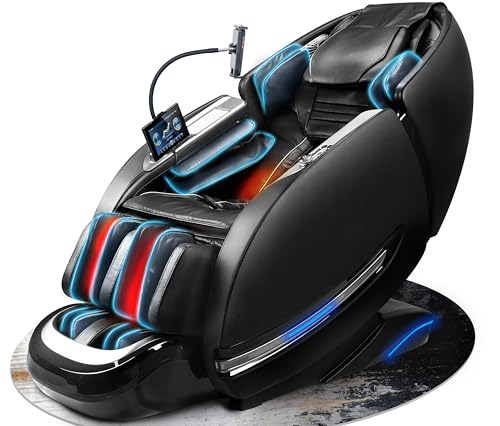 Massage Chair Full Body, 2025 Zero Gravity SL-Track Shiatsu Massage Recliner Chairs with 12 Auto Modes, Foot Rollers, Waist & Calf Heating
