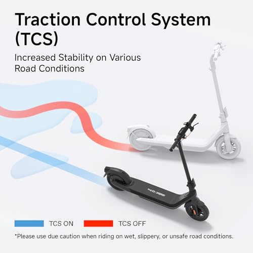 Segway Ninebot E2 Plus II/ E2 Pro Electric Scooter, 15.5 mph Top Speed, Front Suspension (E2P2 Only), Portable Kick Scooter for Adults