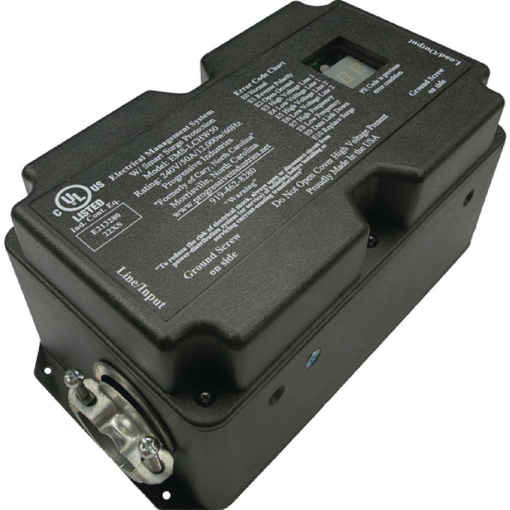 Progressive Industries EMS-LCHW50 Hardwired RV Surge Electrical Protector 50A