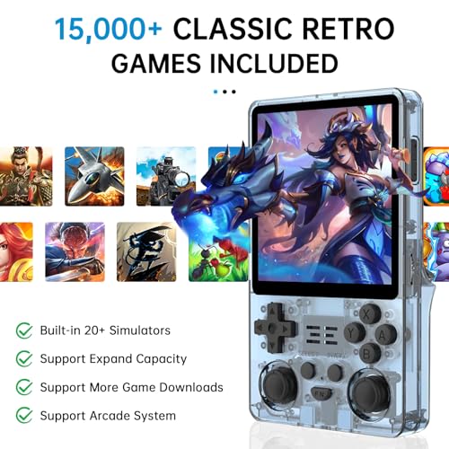 2025 Retro Handheld Game Console &ndash; 4-Inch IPS Screen, 5000mAh Battery for 10-Hour Playtime, Supports Multiplayer & TV Output