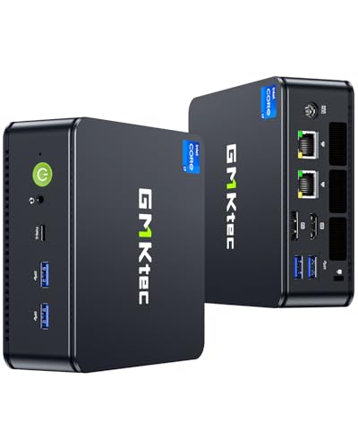 GMKtec Mini PC Windows 11 Pro Intel Core i7-1195G7 (Turbo 5.0 GHz) 32GB DDR4 1TB SSD Desktop Mini Computers WiFi 6, BT 5.2/ DP, HDMI/RJ45 2.5G/USB4.0