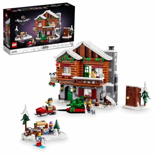 LEGO Icons Alpine Lodge Model Building Set - Collectible DIY Kits for Adults, Ages 18+
