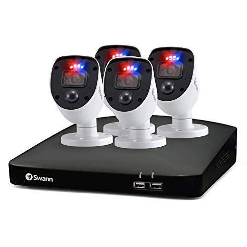 Swann Security CCTV Kit, 8 Channel 1080p Full HD 1TB HDD DVR-4680 with 4 x PRO-1080SL Enforcer Bullet Analogue CCTV Cameras - Wo