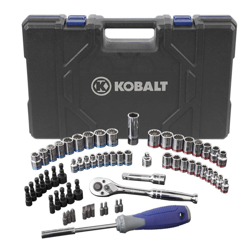 Kobalt 63 (SAE) Standard Piece Mechanic&s Tool Set with Hard Case #0573339
