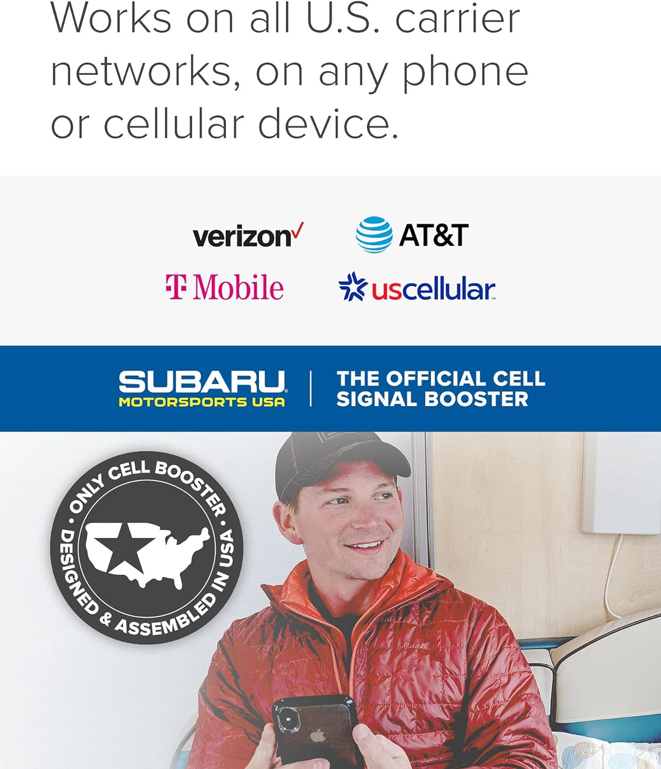 weBoost Drive Reach RV - Cell Phone Signal Booster kit | Boosts 4G LTE & 5G for All U.S. Carriers - Verizon, AT&T