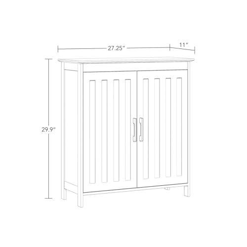 RiverRidge Monroe Two-Door Floor Storage Cabinet - Bathroom Storage Cabinet with Adjustable Shelves
