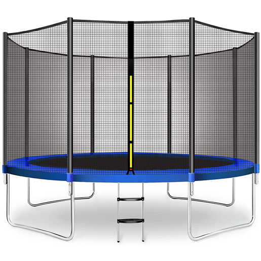CalmMax Trampoline 12FT Jump Recreational Trampolines with Enclosure Net &ndash; ASTM Approved &ndash