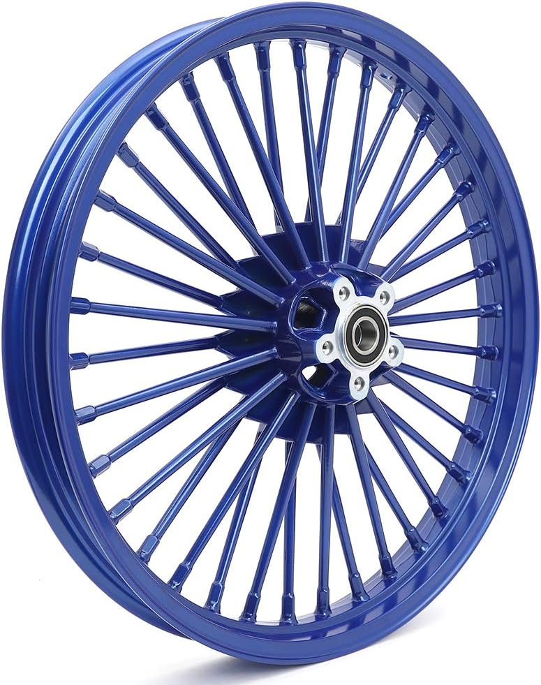 TARAZON 21 x 2.15 18 x 3.5 Fat Spoke Front Rear Wheel Rim Set for Harley Dyna street bob FXDB, Super Glide wide glide Low Rider