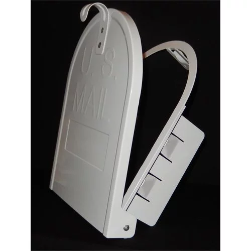RetroFit Aluminum Mailbox Door- Large Black 8" (w) x 10" (h) - Curated Treasures Market