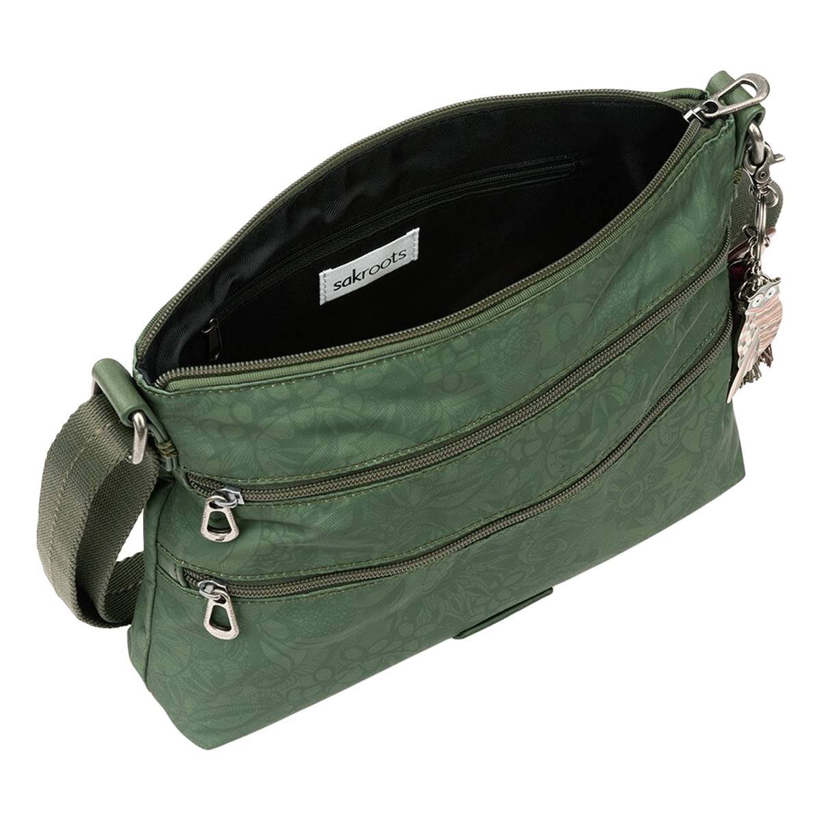 Sakroots Eco-Twill Basic Crossbody Bag Olive Spirit Desert