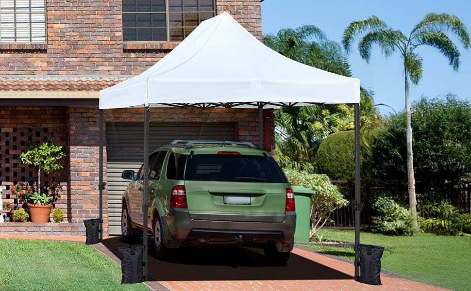 Yaheetech Heavy Duty Pop Up Canopy Tent, 10x20 Commercial Instant Shelter Tent for Wedding, Parties, Adjustable Outdoor Canopy with Wheeled Carry Bag