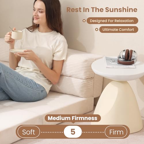 Folding Sofa Bed, Convertible Sleeper Chair with Pilow Foldable Matress