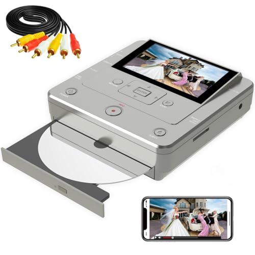 VHS to DVD Recorder - VCR/Camcorder/Tape/Player to USB Device/SD Card/HDD, Smart Phone WiFi to DVD/USB/SD/HDD Copy