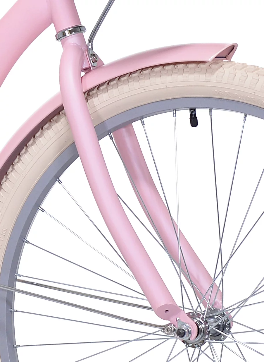 BCA 26 in. Charleston Adult Female Cruiser Bike, Pink