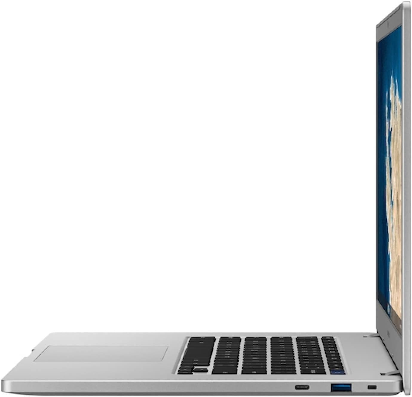 Samsung Chromebook 4 + (2021 Model) 15.6" Intel UHD Graphics 600, Intel Celeron Processor N4020, 4GB, 32GB| Wi-Fi -(XE350XBA-KA1US), Silver