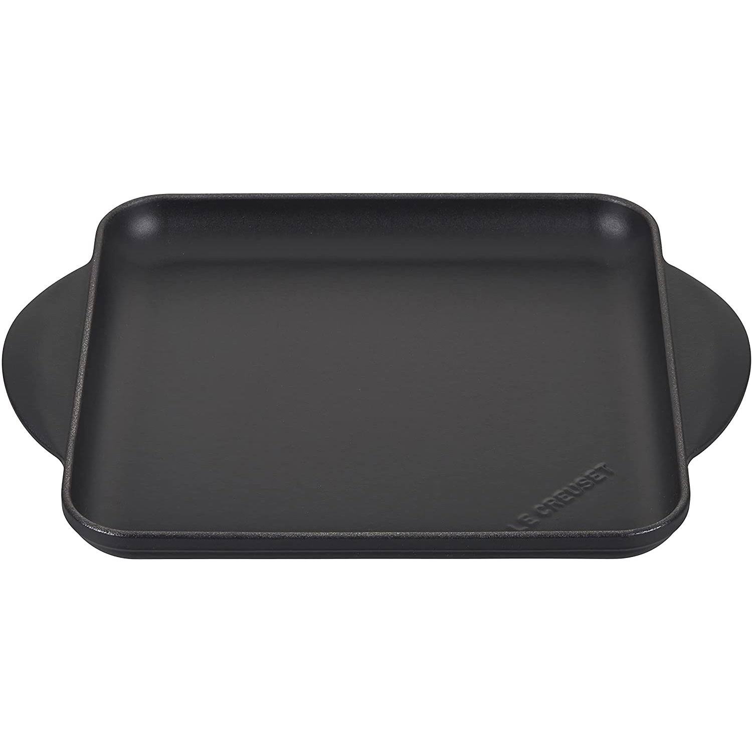 Le Creuset 9.5x22 Cast Iron Square Griddle - Licorice