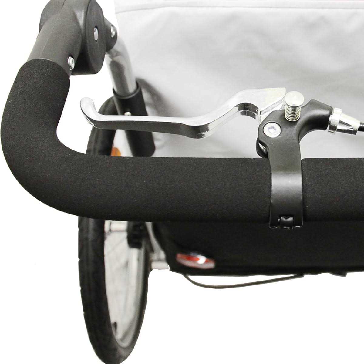 ClevrPlus Deluxe 3-in-1 Double Seat Bike Trailer Stroller Jogger for Kids - Sports Supplies Online Store
