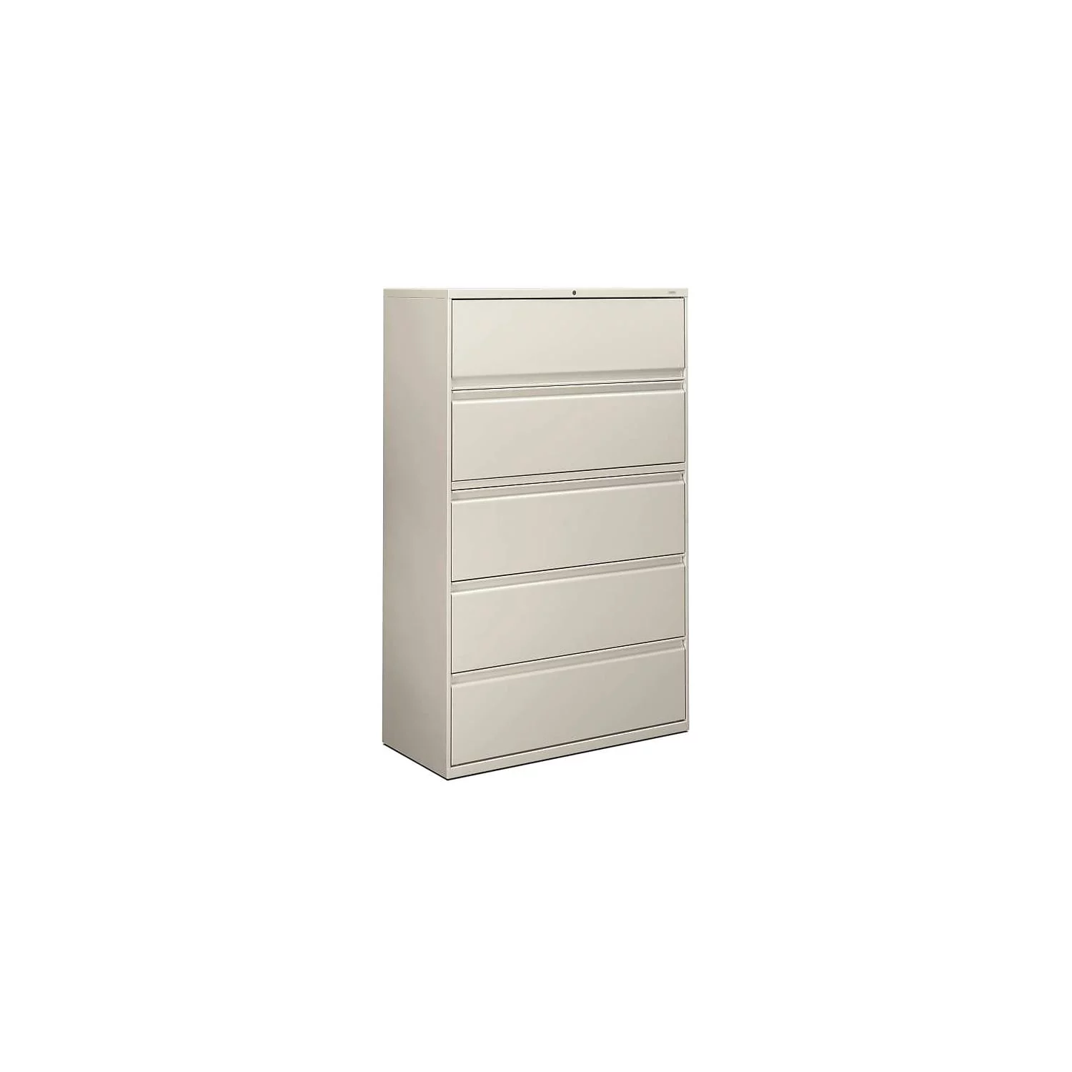 HON 5 Drawers Lateral Lockable Filing Cabinet, Gray