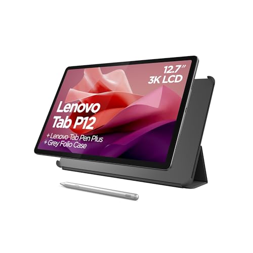 Lenovo Tab P12-2024 - Expansive Touchscreen Tablet - 12.7" 3K Display - 13MP Camera - 8GB Memory - 128GB UFS Storage - Android 13 - Dolby Atmos