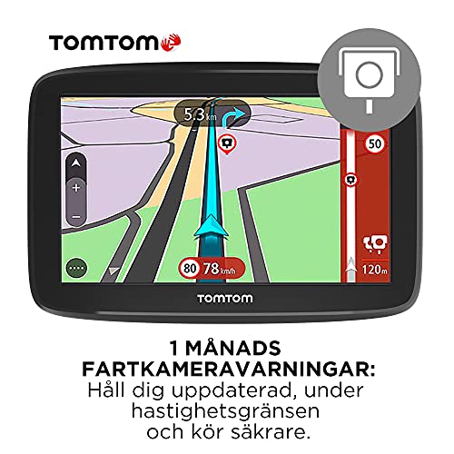 TomTom Car Sat Nav GO Classic, 6 Inch, with Traffic Congestion and Speed Cam Alert Trial Thanks to TomTom Traffic, EU Maps, Updates via WiFi