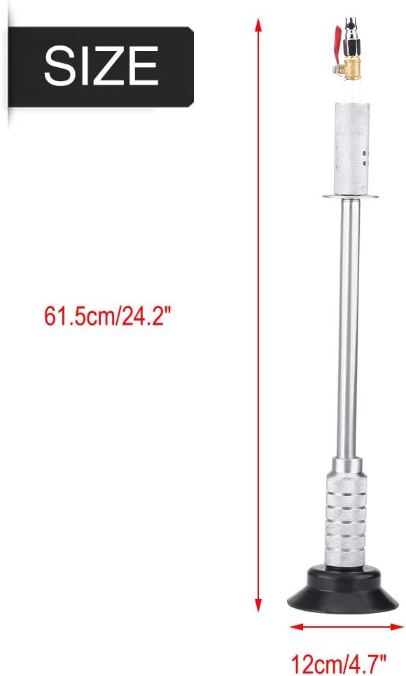 Qiilu Paintless Dent Repair Puller Auto Body Hail Damage Remover Pneumatic Air Suction Dent Puller Slide Hammer