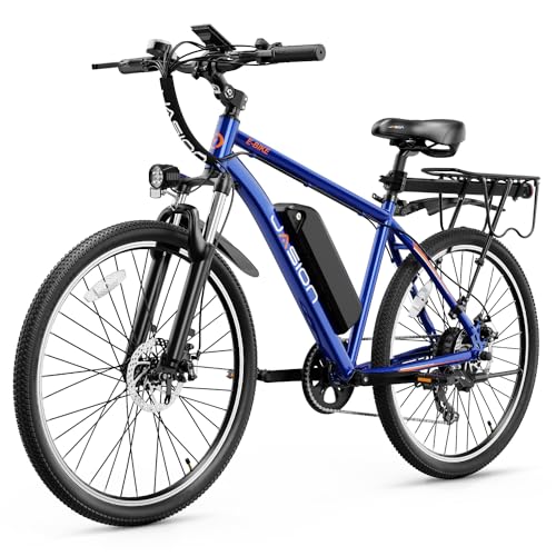 Jasion EB5 Electric Bike for Adults with Peak 500W Brushless Motor, 40Miles 20MPH Commuting Electric Mountain Bike with 360Wh Removable Battery