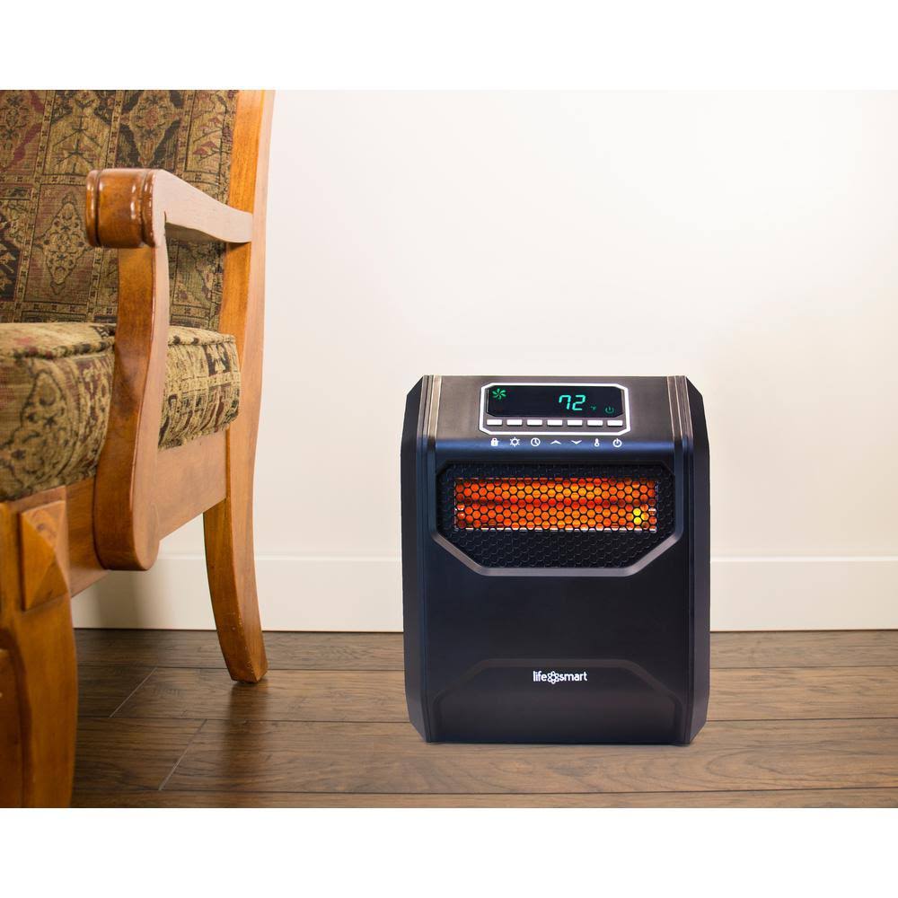 Medium Room 1,500-Watt 4-element Infrared Heater with Remote Without Casters