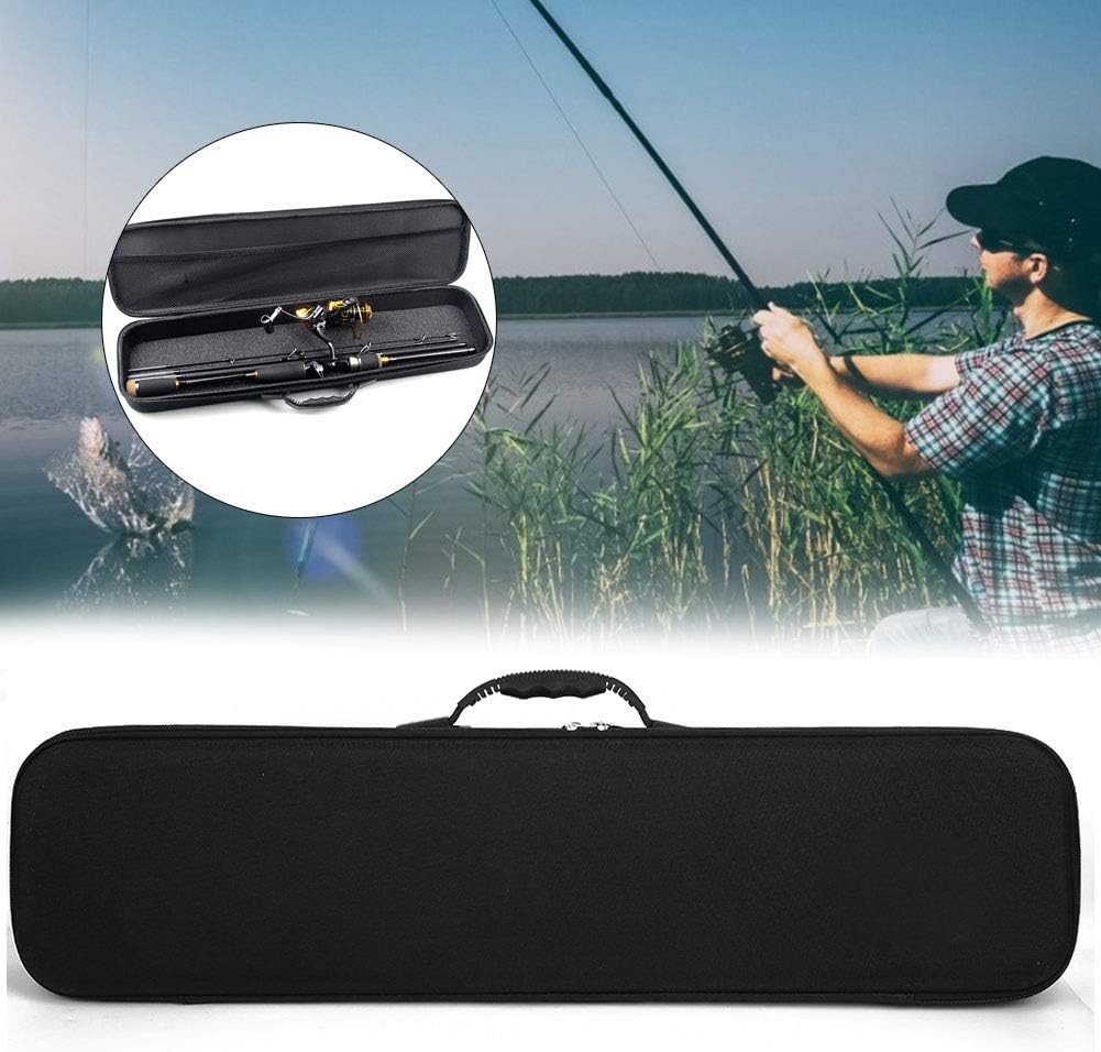 Fishing Rod Reel Case, EVA Outdoor Fishing Rod Storage Bag Organizer Waterproof Portable Fishing Tackle Bag