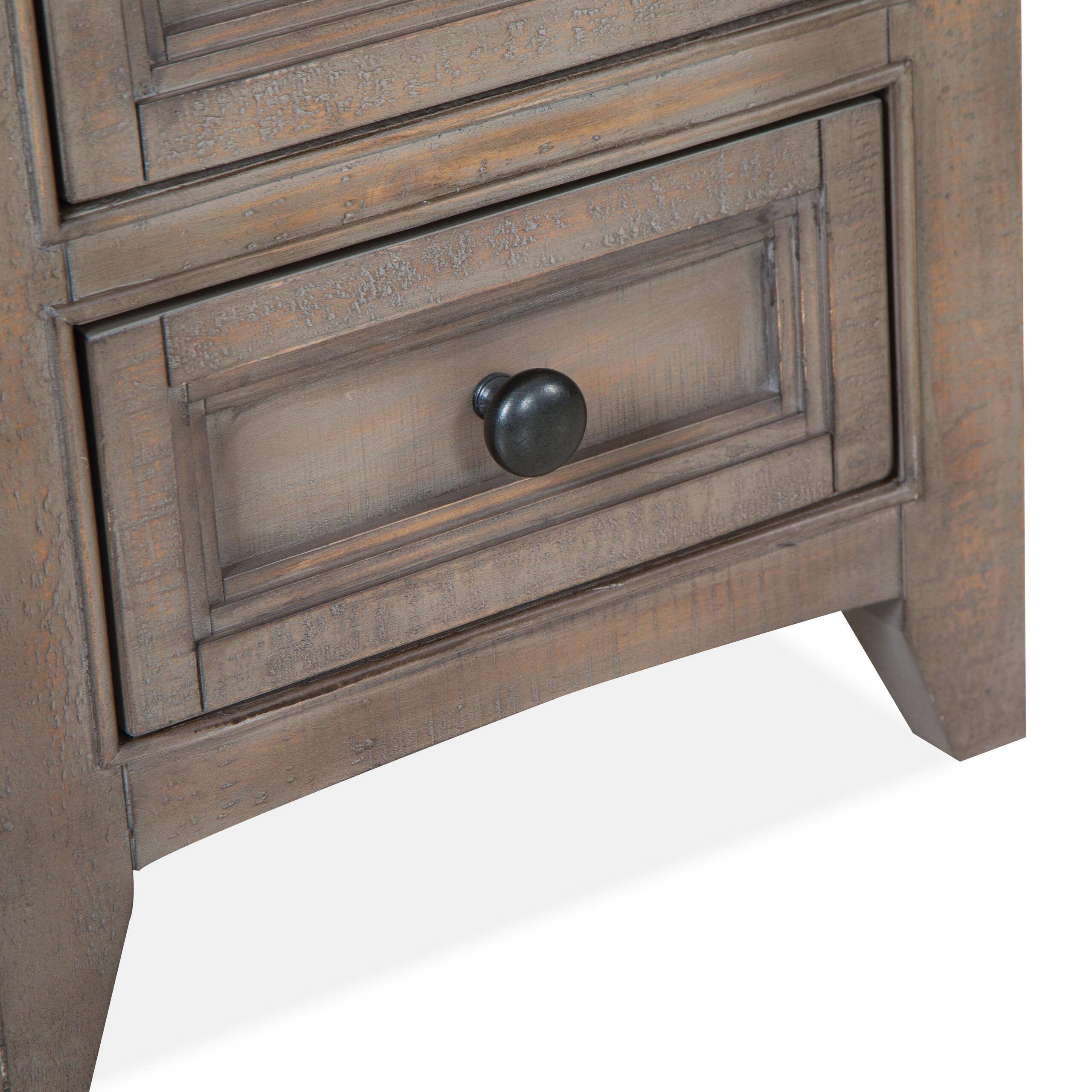Magnussen Paxton Place Chairside End Table in Dovetail Grey