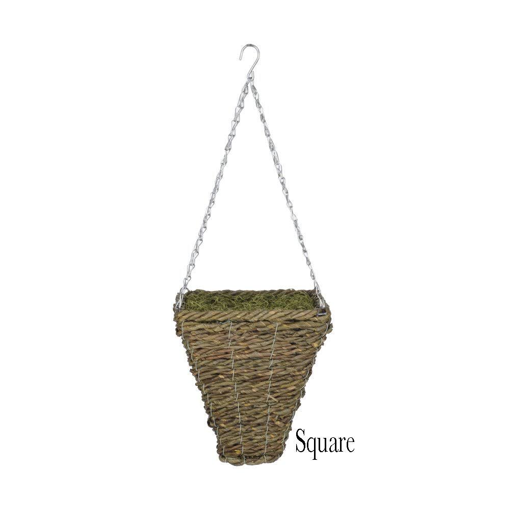 Artificial Bougainvillea Hanging Basket House of Silk Flowers Inc. Base Color White-Washed, Flower Color Red