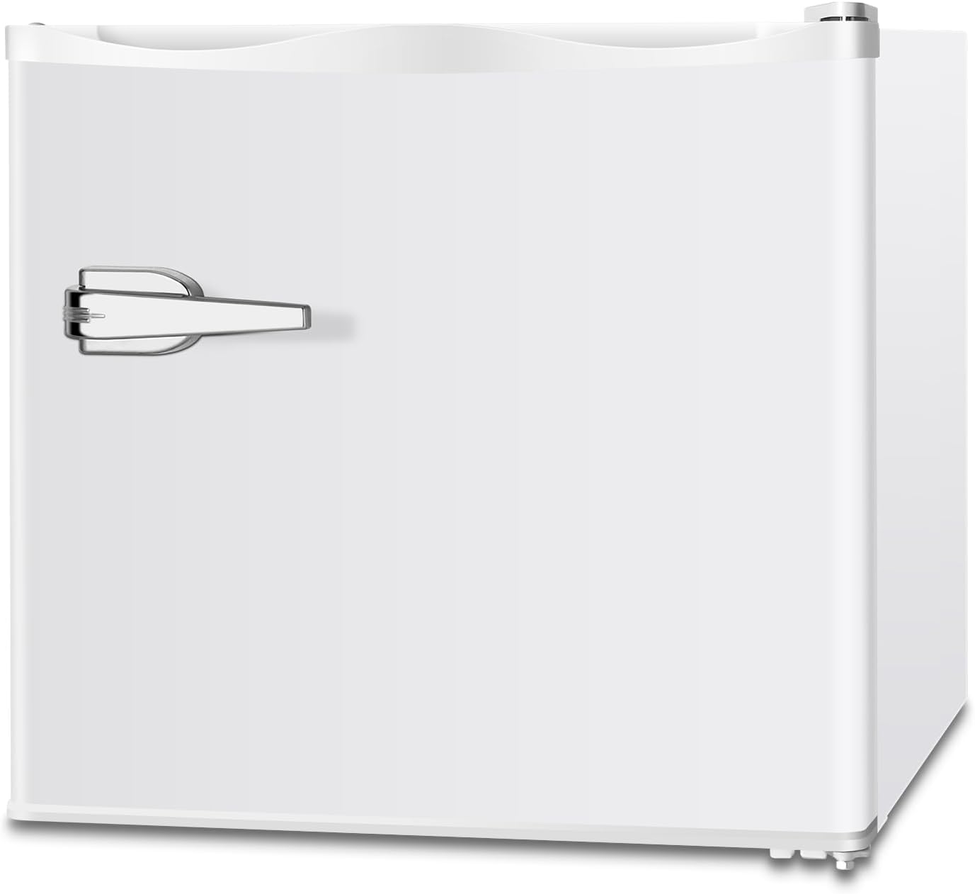 ZAFRO Mini 1.2 Cubic Feet Single Door Removable Shelves,for Home/Apartment/Office Upright freezer, White
