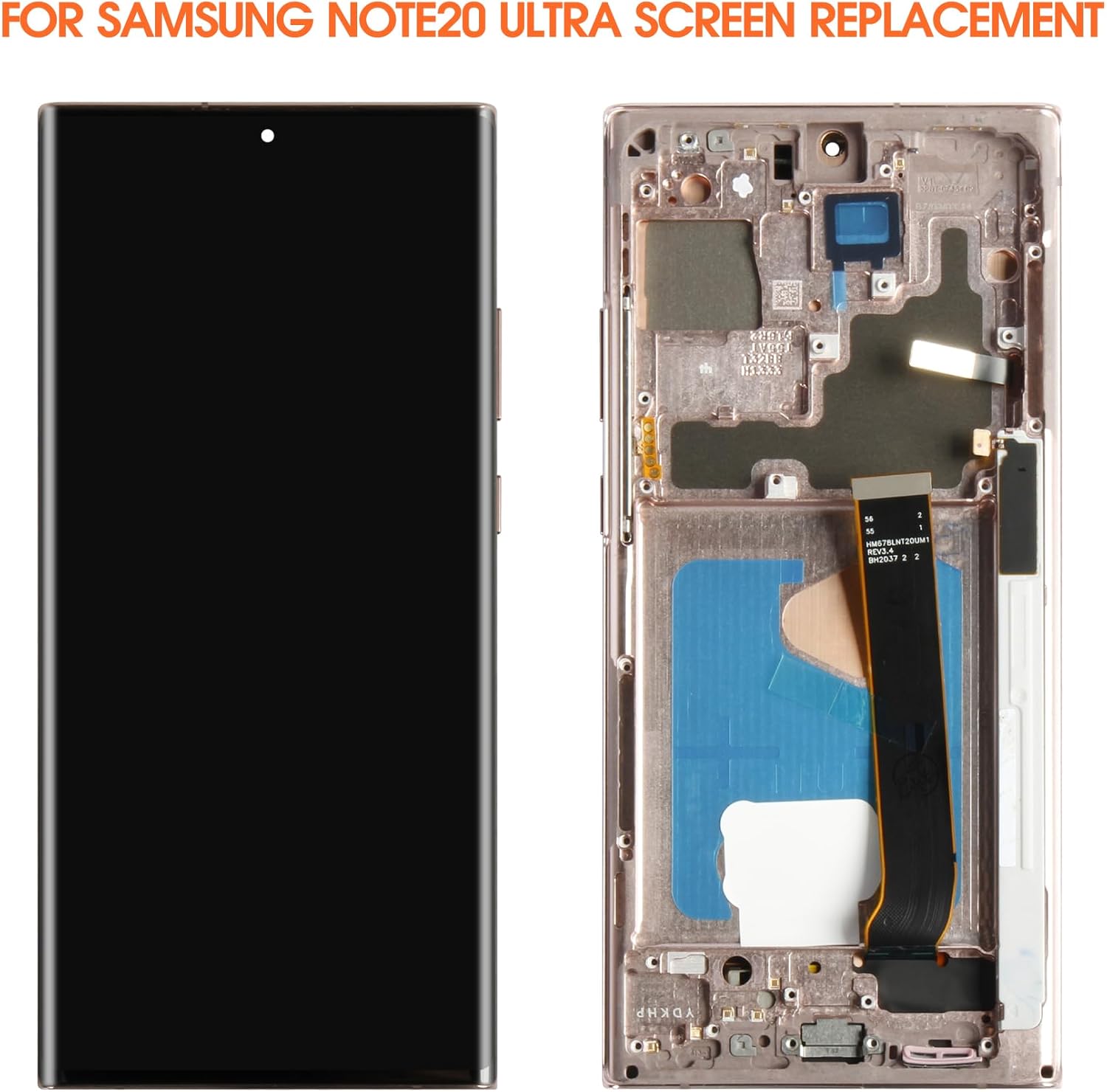 OLED for Samsung Galaxy Note 20 Ultra Screen Replacement for Samsung Note 20 Ultra LCD Display SM-N986B SM-N985 SM-N986U LCD Digitizer Touch Assembly