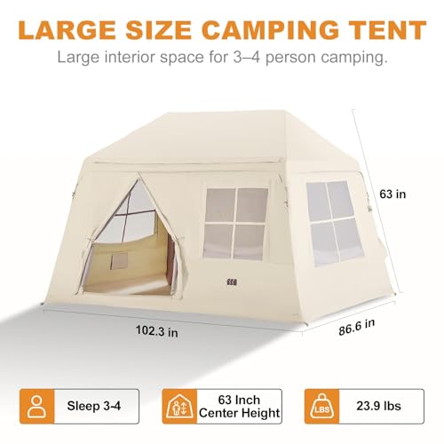 Inflatable Tents for Camping, Large Blow Up Tents for Camping Easy Set Up